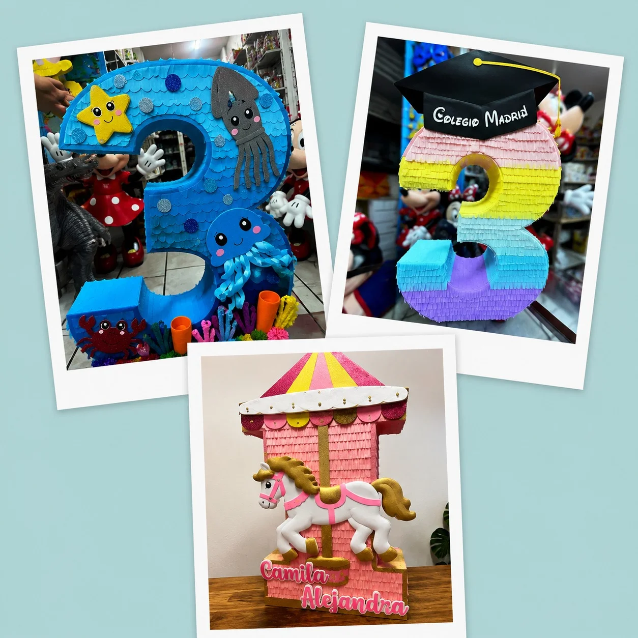 Piñata Numero Personalizado
